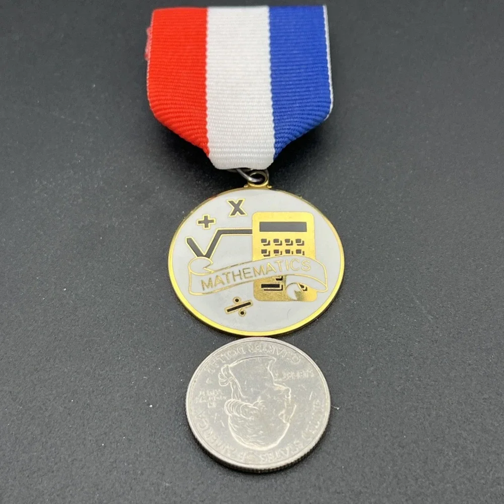 Mathematics Math Award Ribbon Pin‎